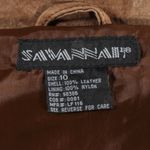 Vintage 1990s Grunge Aesthetic Tan 100% Genuine Leather Sueded Size 10 Photo 11