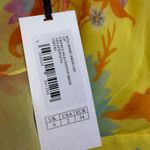 SALONI Silk Floral Dress Womens Size 2 Yellow RITA Flowy Ruffle Midi Dress * Photo 10