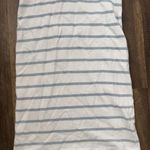 Chaser  Jersey Swim Dress Pacific blue and white Stripe size Small Flutter Sleeve Photo 1