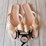 BCBGeneration Glossy Bow Flat Sandals Sz 7 NWT Photo 10