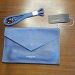đź’•LANCASTER PARISđź’• Leather Envelope Clutch Xbody Photo 4
