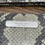 Michael Kors  Snakeskin Leather Clutch With Shoulder Strap Sand Photo 6
