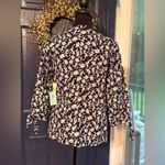 CeCe  Blue & White Linen Blend Open Blazer NWT size S Photo 3