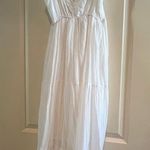 Boutique White Flowy Babydoll Dress Photo 0