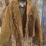 Paris Blues Vintage Western fringe leather coat size M shell 100 % leather lining polyester Photo 1