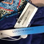 Lucky Brand Reversible Bikini Swim Bottom Aztec Print/Navy Blue Sz S (4-6) NWT Photo 3