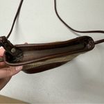 Vintage Tan Woven Crossbody Handb Purse Brown Leather Trim Mini Boho 90s Photo 4