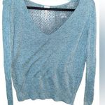 Free People  Beach Blue Knit Long Sleeve Top Photo 0