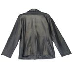 Siena Black Leather Jacket Women's Size 12 Biker Moto Photo 1