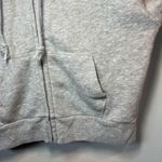 Brandy Melville John Galt Brandy Women's Cropped Full Zip Hoodie Sweatshirt Gray  One Size Small Photo 5