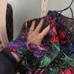 Jams World  High Low Cold Shoulder Cozumel Tunic Top Large Floral Tropical Shirt Photo 2