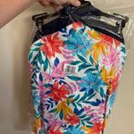 Shapesolver colorful tropical flower high neck tankini top Blue Size 16 Photo 2