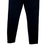 ZARA  High Rise Side Appliqués Rhinestone Stripes Cropped Trouser Pants M Black Photo 9