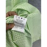 Dream Rest Women's Vintage Dress Button Down Short Sleeve Gingham Green Sleep Photo 3