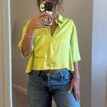 RD Style  Neon Yellow button down shirt  Photo 1