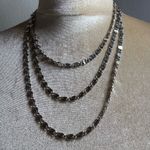Vintage Les Bernard Inc. long Necklace Silver Photo 7