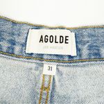 AGOLDE X Free People Riley High Rise Denim Jean Shorts Groove Light Wash Photo 12
