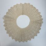 Handmade Antique Vintage Crochet Lace Collar Victorian Beige Edwardian Boho Stunning Photo 4