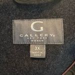 Gallery  New York Wool Blend Belted Pea Coat Women’s Size 3x Dark Gray Classic Photo 5