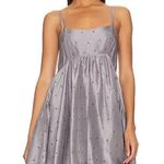 NEW AZEEZA Rachel Mini Dress in Embellished Smoke Size M Photo 0
