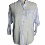 Slightly Sheer Dolman Sleeve Button Up Shirt 47PE Photo 0