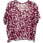 Lush Clothing Lush Sheer Crop Top Blouse Photo 0