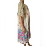 Simply Basic Vintage 80s Grannycore Cottagecore Floral Snap Button MuuMuu Dress Size L Photo 2