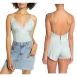Free People Intimately Luella Lace Trim Tie Dye Bodysuit Romper Photo 1