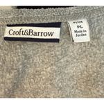 Croft & Barrow  Cardigan Sz PL Full Zip Gray Cardinals Birds Holiday Winter Snow Photo 12