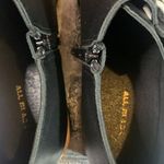 All Black Women’s Black Leather Zip Side Shoes Size 38 Photo 7