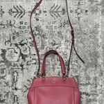 Coach  Mini Brooke Carryall Satchel Pink Glitter Crossgrain Leather Gold Photo 0