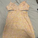 ZARA  Light Pink and White Cutout Dress Photo 2