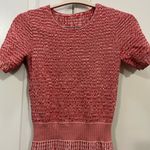 Shoshanna Pink Heath Knit Jacquard Mini Dress Size Medium $418 Photo 3