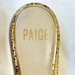 Paige Alia Snakeskin V-Notch Vamp Pointed Toe Slide Mules Sz 8 💛 Photo 7