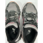 ASICS Womans  Gel Size 5.5 Gray Pink Lace Up Running Sneakers Photo 4