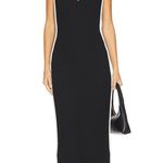 Paris Georgia Black Cream Sweetheart Heart Minimalist Cocktail Midi Dress Size M Size M Photo 0