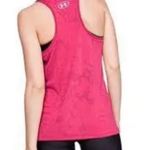 Under Armour Under Armor Heatgear Loose Pink Floral Tank Top Photo 2