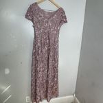 Alex Evenings  Sequined Floral Lace Ribbon Rosette Gown Dress Size 8 Photo 1