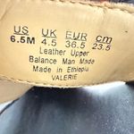 Naturalizer  Black Leather Wedge Sandals Photo 2