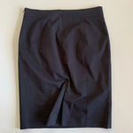 Ann Taylor  Navy Cotton Pencil Skirt 14‎ Tall Career Photo 3