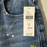 Pilcro Anthropologie Jeans Women's 27 Embroidered Paint Splatter The Icon Flare Photo 7