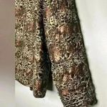 Chico's NWT Chico’s Women’s Size 1 (Medium/Size 8) Silk Open Front Jacket Animal Print Photo 11