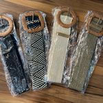 None 4-Pack Retro Color Straw Woven Belts QP2286 NWT L Photo 4