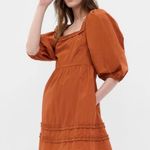 Gap NWT Puff Sleeve Ruffle Mini Dress Photo 0