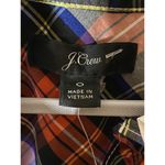 NWT J Crew Plaid Ruffle Mock Neck Tank Top Blouse Size 0 Red‎ Holiday Tartan Red Photo 2