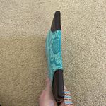 Blue Floral Printed Linen/Leather Small Purse/Clutch NWT Photo 5