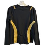 Nike Women's Long Sleeve Black & Gold Top Size M Athletic Fit Photo 7