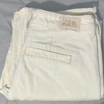 ZARA Jeans Cargo Wide-Leg Cream 6 Photo 1