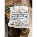 American Vintage Vintage 1950s Olive Gold Brocade Cocktail Dress with Boned Bodice  XS Photo 11