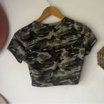 Lovers + Friends Rowan Tee in camo Cropped Women's SIZE XS outdoor Photo 3